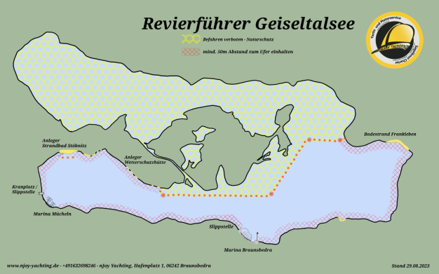 Karte Geiseltalsee